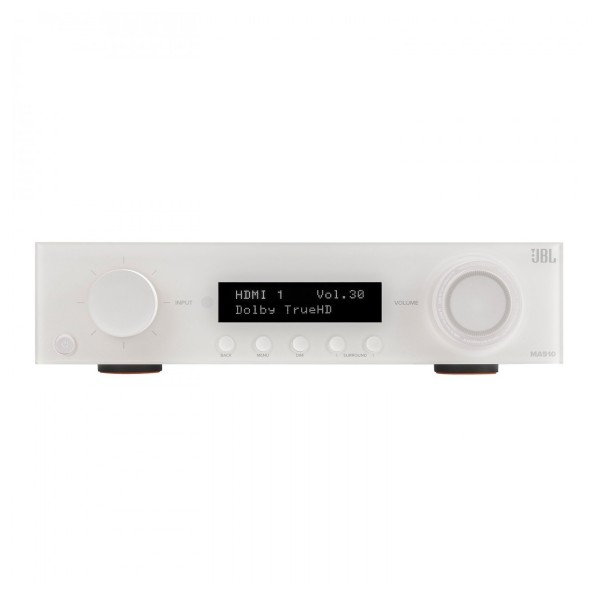 JBL MA510 5.2 Channel 8K AV Receiver, White - front 