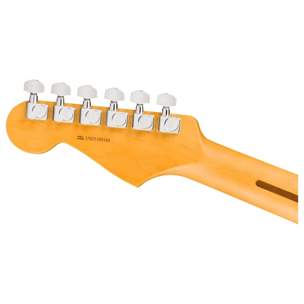 Fender American Professional Stratocaster RW, Black - back of headstock