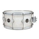 DW Performance Series 14 x 6.5" Snare Drum, Finish Ply, White Marine