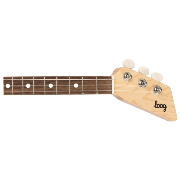 Loog Mini Acoustic, Natural Wood - headstock