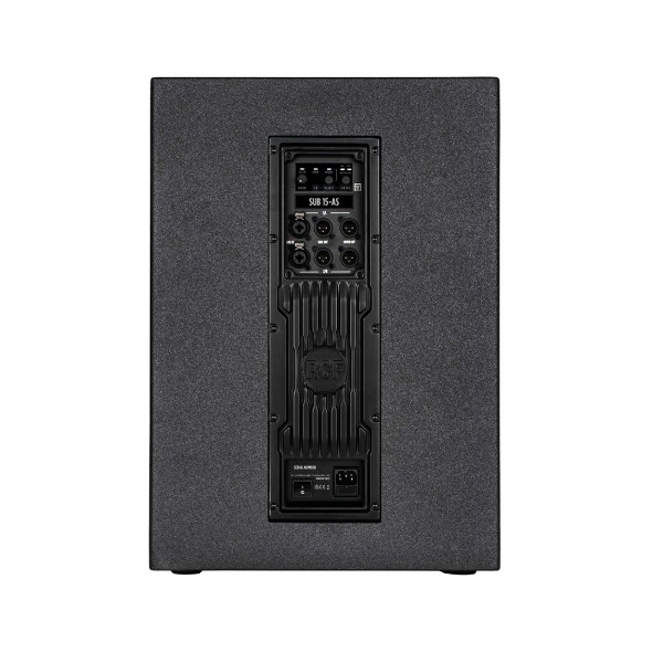RCF SUB 15-AS 15" Active Subwoofer, Black, Rear