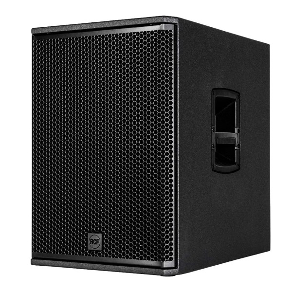 RCF SUB 18-AS 18" Active Subwoofer, Black, Left Angle