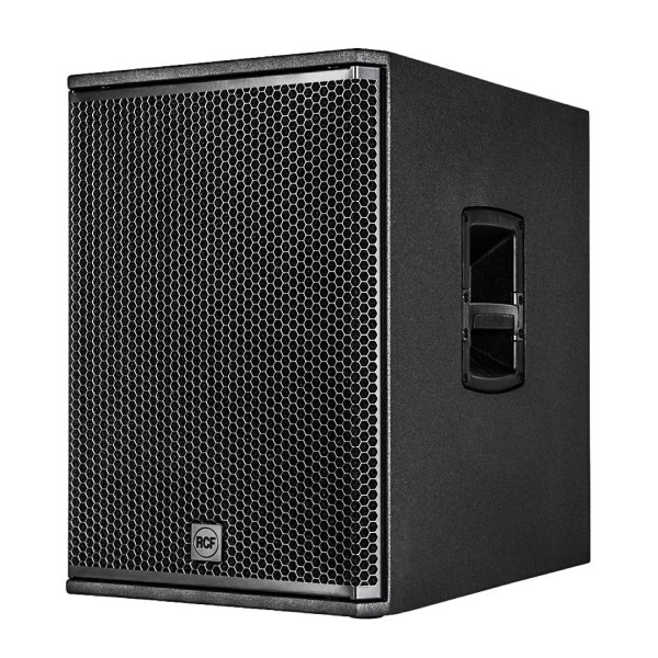 RCF SUB 15-AX 15" Bass Reflex Active Subwoofer, Black, Left Angle