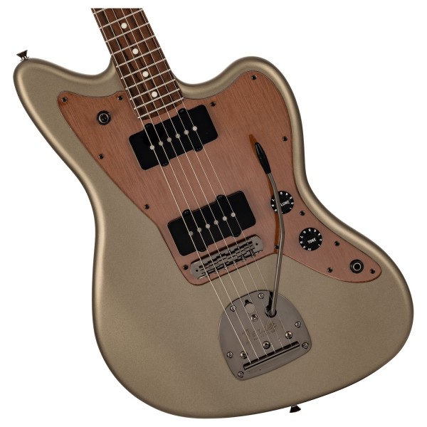 Fender Made in Japan Hybrid II 2026 Collection Jazzmaster RW, Matte Champagne Mirage - hardware