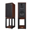 Wharfedale Linton Heritage Speakers with Matching Stands (Pair), Mahogany