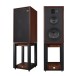 Wharfedale Linton Heritage Speakers with Matching Stands (Pair), Mahogany