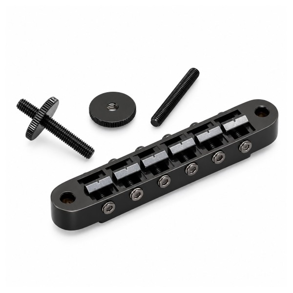 Gotoh GE103B Tune-O-Matic Bridge, Black Chrome