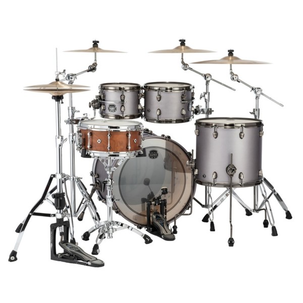 Mapex Saturn Evolution Maple/Walnut 22'' 4pc Shell Pack, Gunmetal Grey