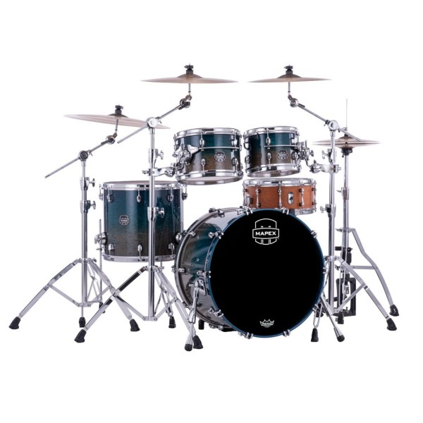 Mapex Saturn Evolution Maple/Walnut 22'' 4pc Shell Pack, Aegean Fade