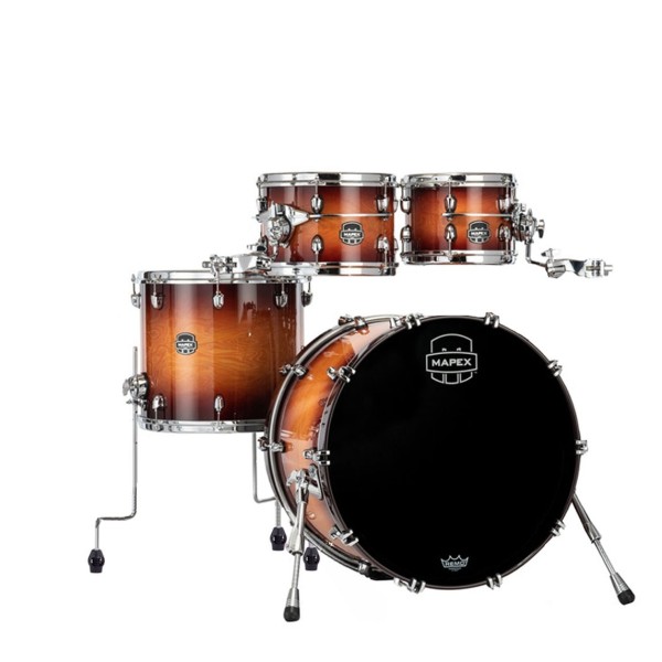 Mapex Saturn Evolution Maple/Walnut 22'' 4pc Shell Pack, Exotic Sunburst