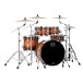 Mapex Saturn Evolution Maple/Walnut 22'' 4pc Shell Pack, Exotic Sunburst