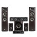 JBL MA710 AV Receiver, Black & Studio 690 5.1 Speaker Package, Dark Wood - main 