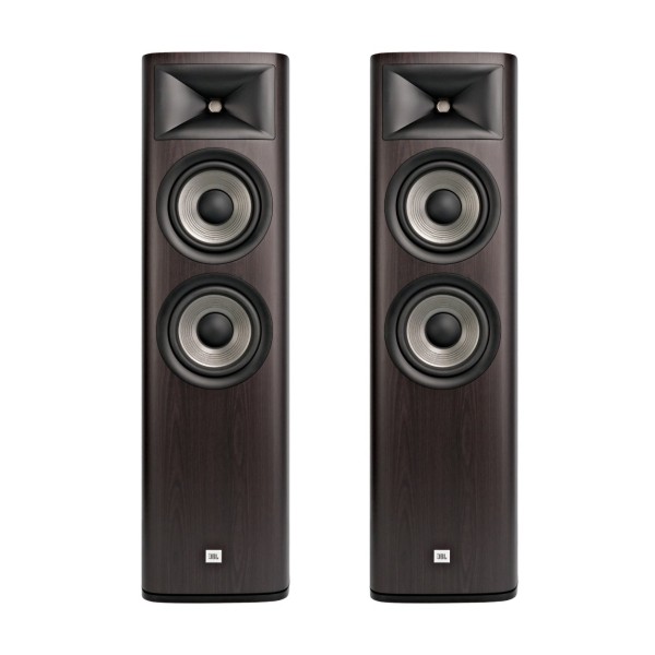 JBL Studio 690 Floorstanding Speaker (Pair), Dark Wood - fonrt 