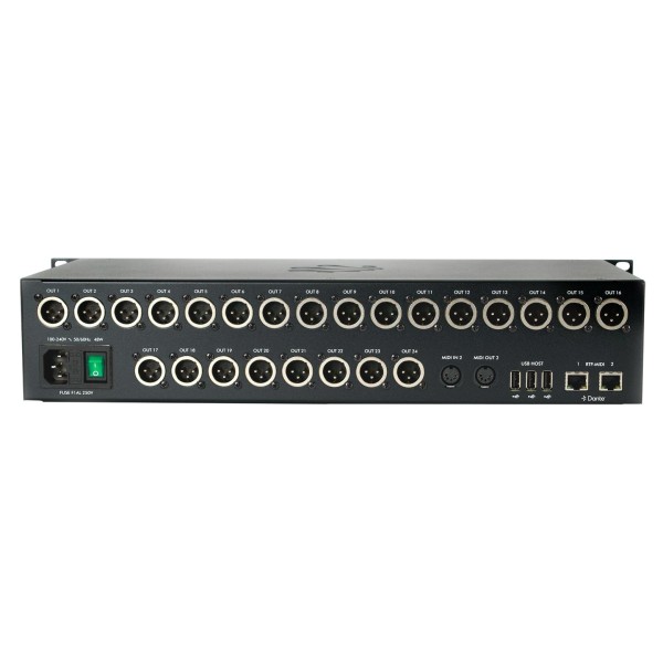PlayAUDIO2D 8x32 Dante Interface - Rear