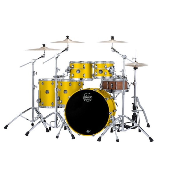 Mapex Saturn Evolution Maple/Walnut 22'' 5pc Shell Pack, Tuscan Yellow