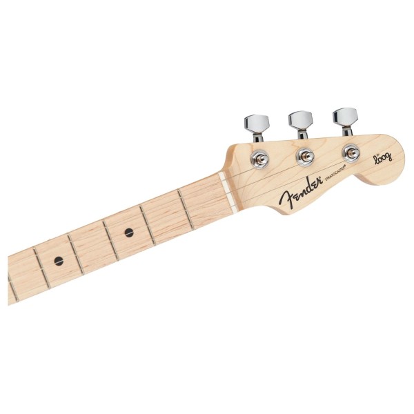 Fender x Loog Stratocaster, Black - headstock