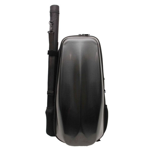 GSJ Backpack Style Violin Case with Bow Holder, Black 1