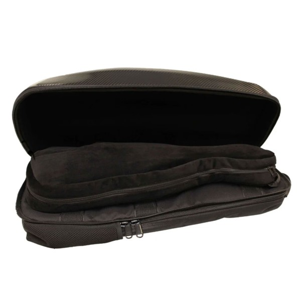 GSJ Backpack Style Violin Case with Bow Holder, Black 3
