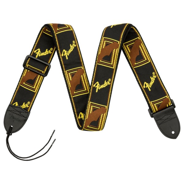 Fender Black, Yellow and Brown Mono Strap