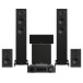 JBL MA710 AV Receiver & Wharfedale Diamond 12.3i 5.1 Speaker Package, Black