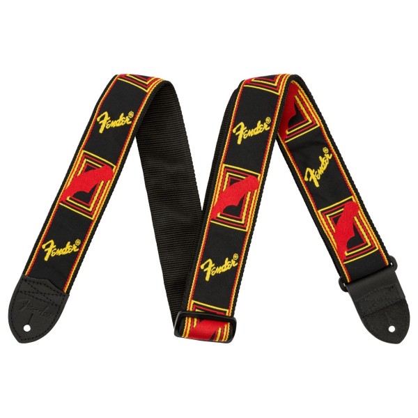 Fender Black, Yellow and Red Mono Strap