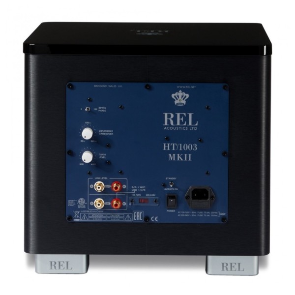 REL HT/1205 MKII Subwoofer, Black - Rear