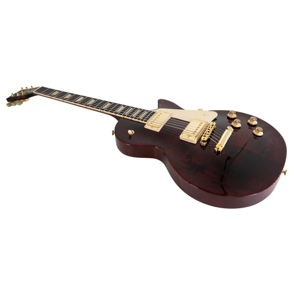 Gibson Les Paul Studio Gold Hardware, Wine Red #207350235 - angled shot