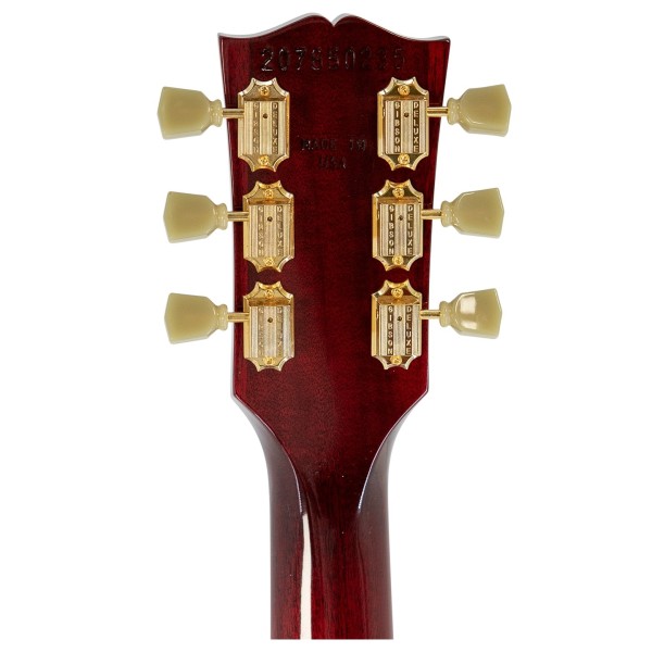 Gibson Les Paul Studio Gold Hardware, Wine Red #207350235 - back of headstock