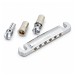 Gotoh GE101Z-T Stoptail Tailpiece Bridge Métrico em Zinco Fundido sob Pressão, Cromado