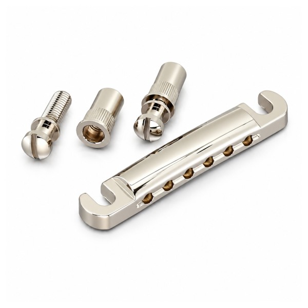 Gotoh GE101Z-T Metric Zinc Die-cast Stoptail Tailpiece Bridge, Nickel