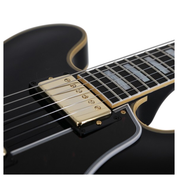 Gibson Custom 1959 ES-355 Reissue Stop Bar VOS, Ebony #A950258 - neck pickup