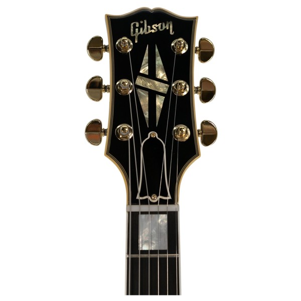Gibson Custom 1959 ES-355 Reissue Stop Bar VOS, Ebony #A950258 - headstock