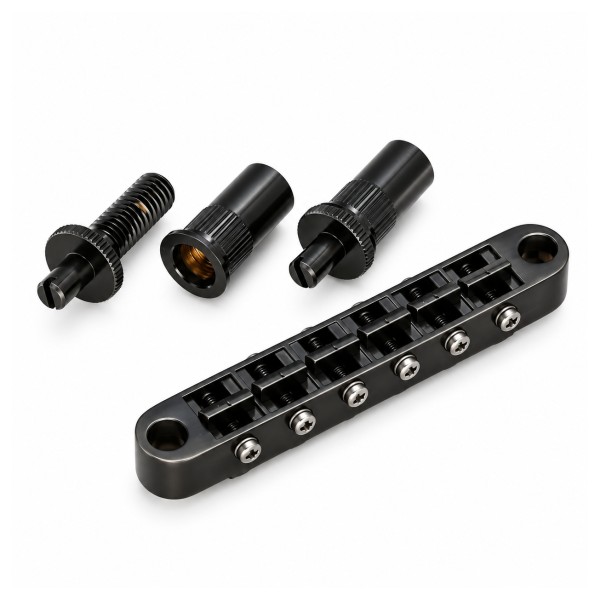 Gotoh GE103B-T Tune-O-Matic Bridge Nashville Width, Black Chrome