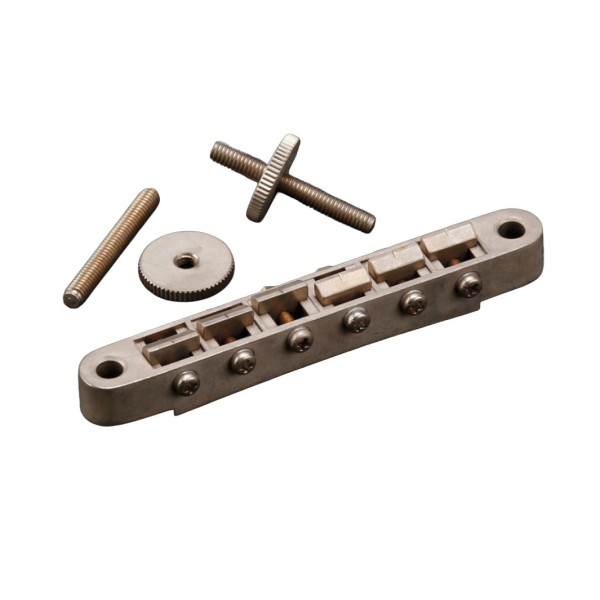 Gotoh GE104B Tune-O-Matic Bridge Vintage Width, Aged Nickel