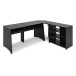 modul Modular Studio Corner Desk, Black, Right