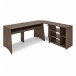 modul Modular Studio Corner Desk, Walnut, Right