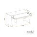 modul Modular Studio Desk, Light Oak