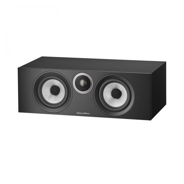 Bowers & Wilkins HTM6 S3 Centre Speaker, Black - Angled