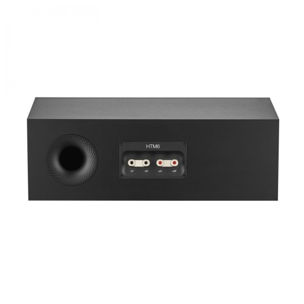 Bowers & Wilkins HTM6 S3 Centre Speaker, Black - Rear