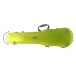 Spirit Polycarbonate Shaped Violin Case, 1/2-1/4, Flourescent Green 2