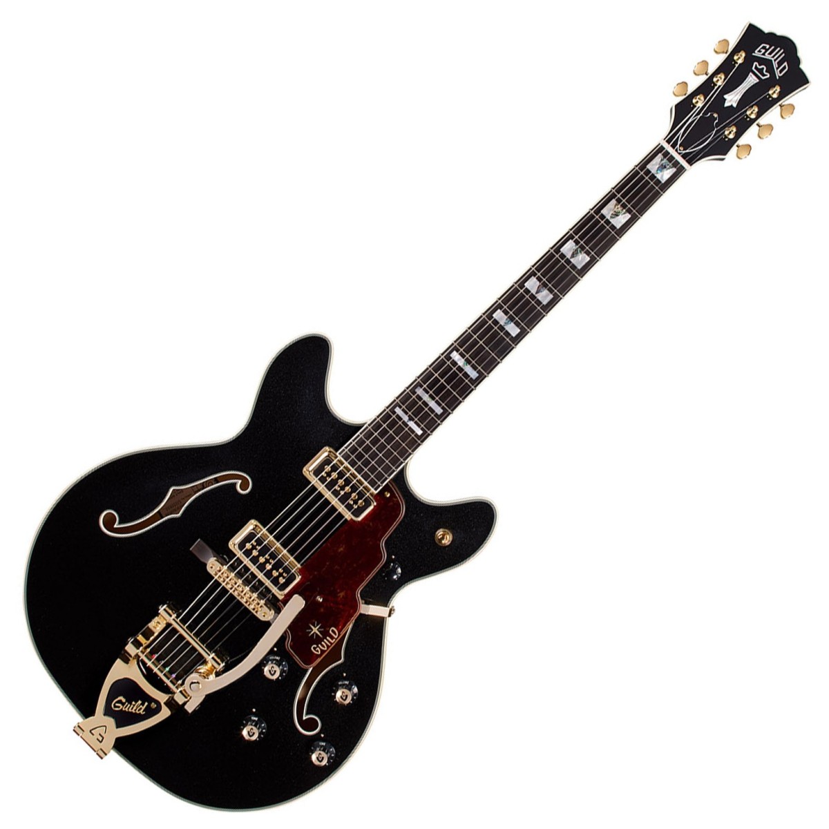 Guild Starfire Custom DC GVT GH Black Metallic