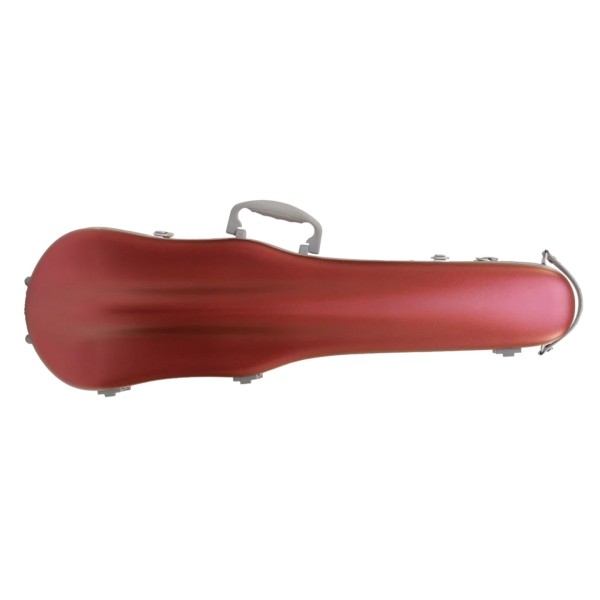 Spirit Polycarbonate Shaped Violin Case, 1/2-1/4, Deep Red