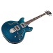 Guild Starfire Deluxe Bass, Teal The Deal - angled shot