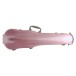 Spirit Polycarbonate Shaped Violin Case, 1/2-1/4, Light Pink