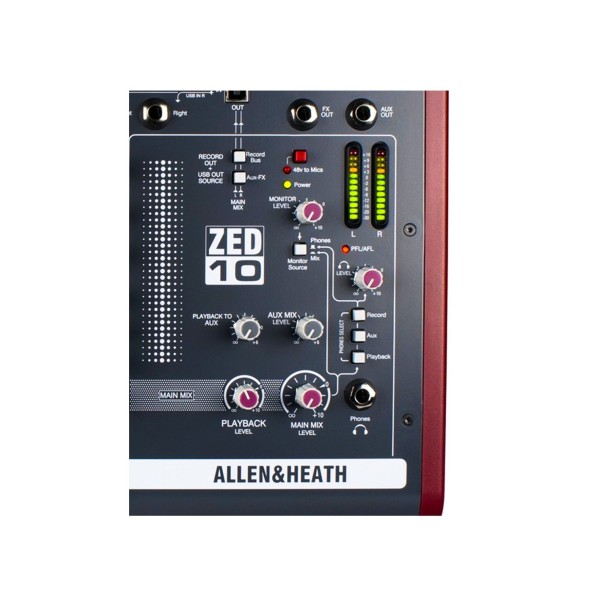 Allen & Heath ZED-10 USB Compact Stereo Mixer