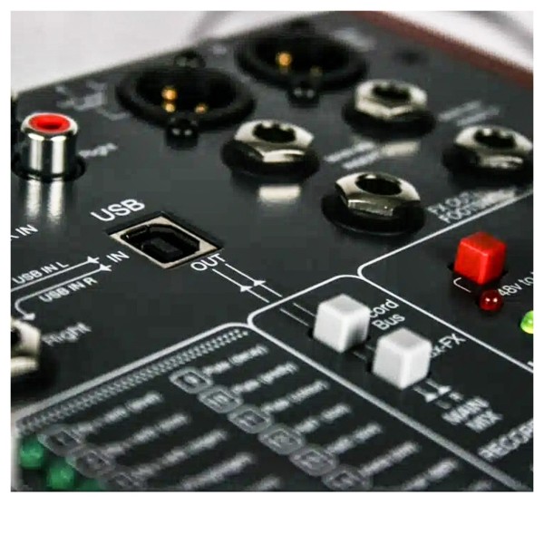 Allen & Heath ZED-10FX USB Compact Stereo Mixer, Close Up