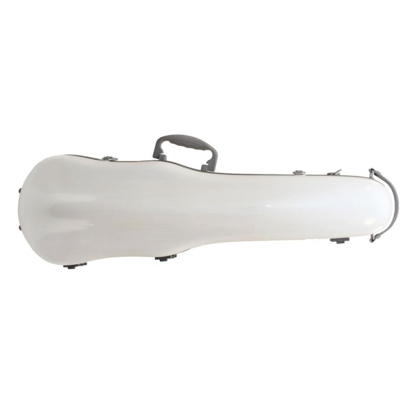 Spirit Polycarbonate Shaped Violin Case, 1/2-1/4, White
