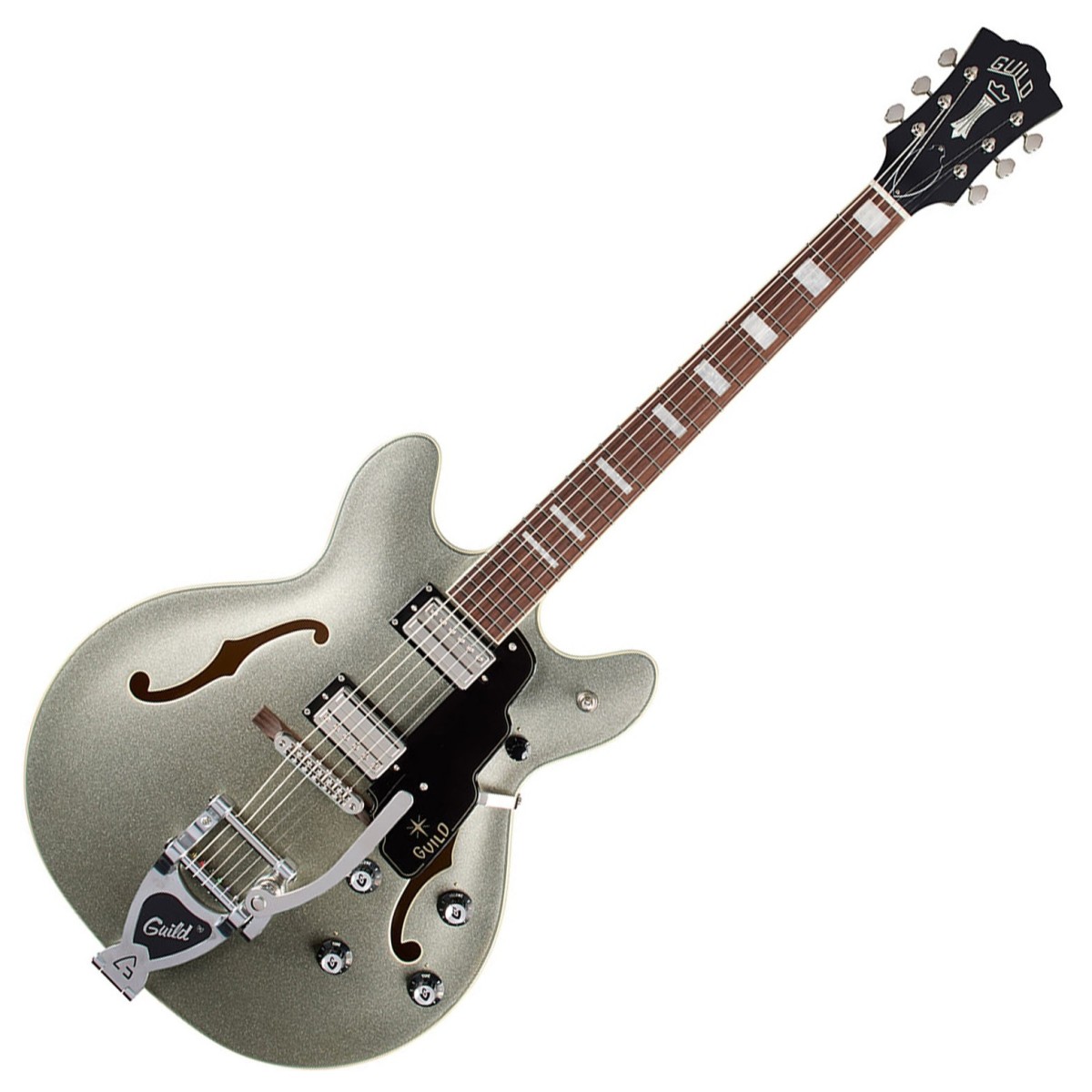 Guild Starfire Deluxe DC GVT Vintage Sterling