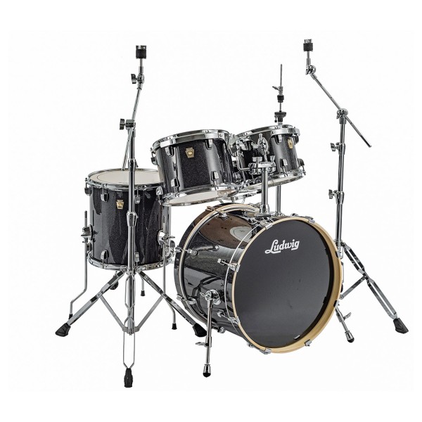 Ludwig Evolution 20" 5pc Complete Drum Kit, Moon Dust