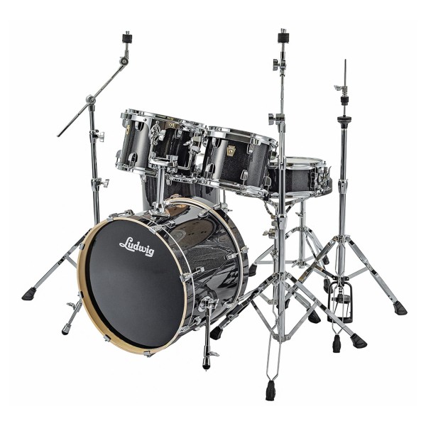 Ludwig Evolution 20" 5pc Complete Drum Kit, Moon Dust
